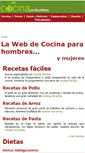 Mobile Screenshot of cocinaparahombres.com