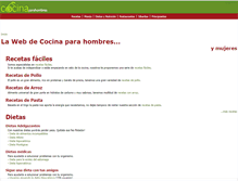 Tablet Screenshot of cocinaparahombres.com